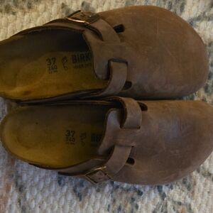 Womens Brown Leather Bostons